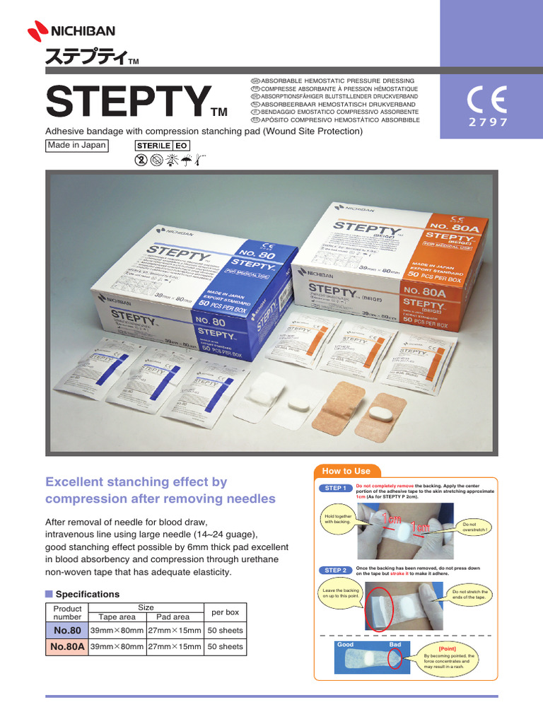 Stepty Adhesive Bandage | PDF | Intravenous Therapy | Clinical Medicine