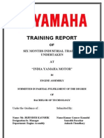 Download Industrial Training Report training at Yamaha Motors by Vikas Nagar by Vikas Nagar SN102674408 doc pdf