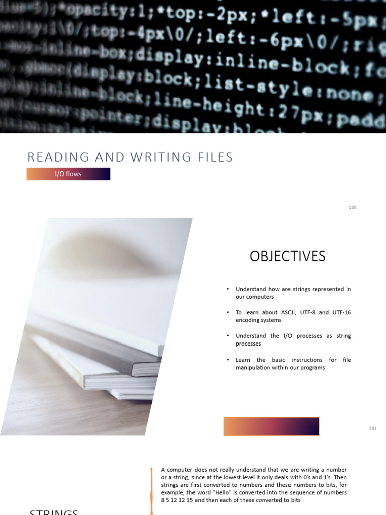 Session 14 - Reading and Writing Files | PDF | Directory (Computing ...