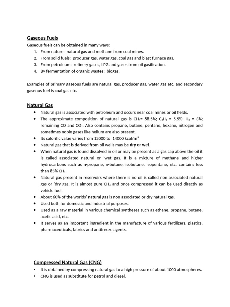 Gaseous Fuels | PDF | Natural Gas | Liquefied Petroleum Gas