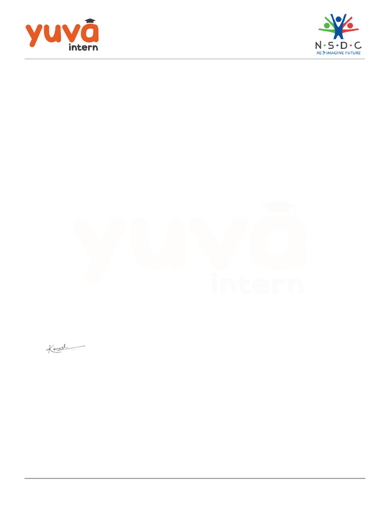 Completion Letter Shubham | PDF