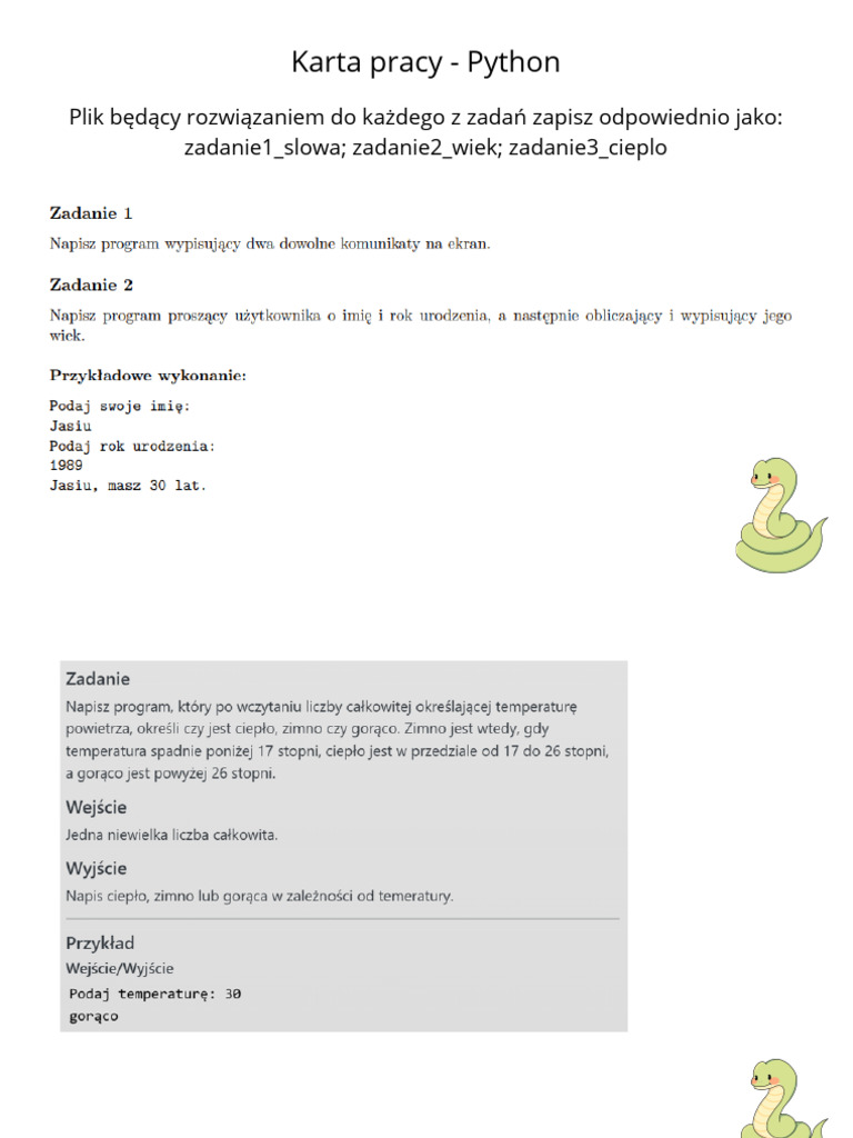 Klasy 8 Python | PDF