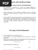 Stationarity and Unit Root Testing: Why Do We Need To Test For Non-Stationarity?