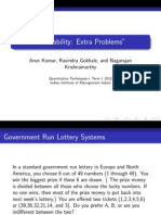 "Probability: Extra Problems": Arun Kumar, Ravindra Gokhale, and Nagarajan Krishnamurthy