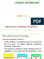 Mechanical Working of Metals