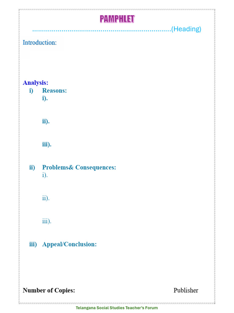 Pamphlet Practice | PDF