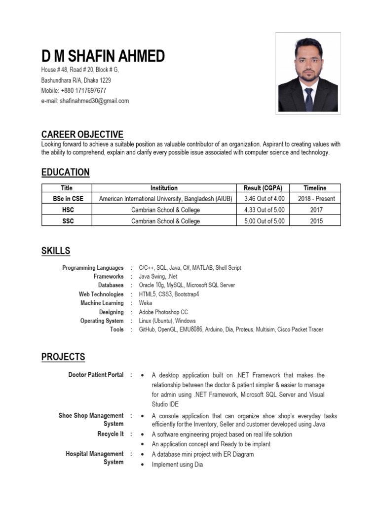 CV Demo | PDF | Microsoft Sql Server | Databases