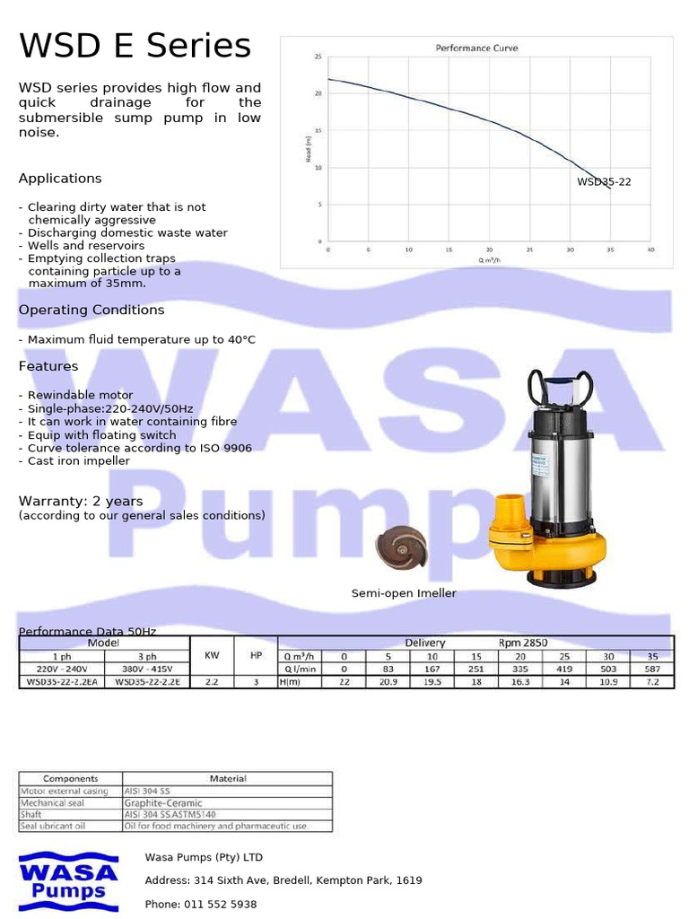 WSD E Datasheet | PDF