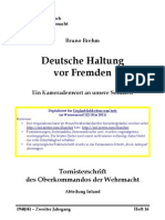 Brehm, Bruno - Deutsche Haltung Vor Fremden - Ein Kameradenwort An Unsere Soldaten (1941, 32 S., Text)