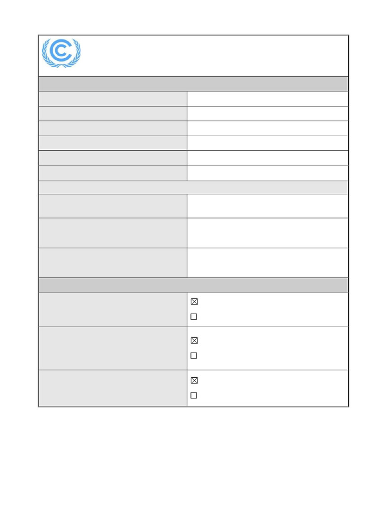 A6.4 FORM GOV-001 Chile Updated (Clase 2) | PDF | Clean Development ...