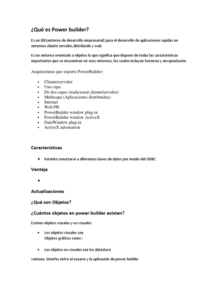 Introducción a PowerBuilder 2021 | PDF | Áreas de informática ...