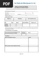 MER Medical Examination Report Form | PDF | Physical Examination ...