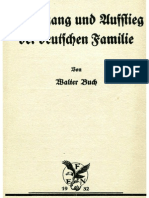 Buch, Walter - Niedergang Und Aufstieg Der Deutschen Familie (1932, 56 S., Scan, Fraktur)