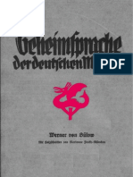 Buelow, Werner Von - Die Geheimsprache Der Deutschen Maerchen - Maerchendeutungen Durch Runen (1925, 113 S., Scan, Fraktur)