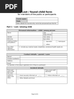 Missing Person Report Template | PDF