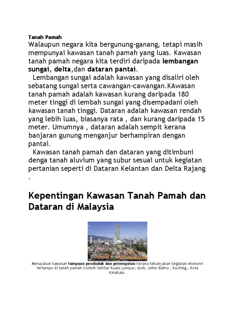 Tanah Pamah Pdf