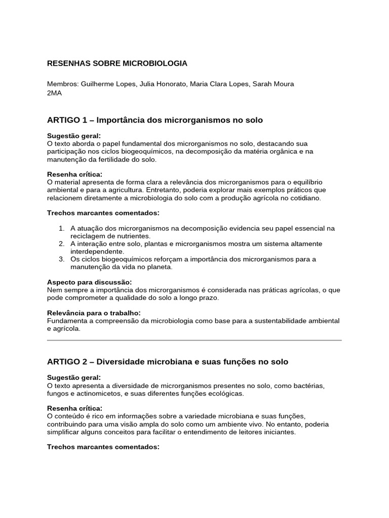 Micro Bio | PDF | Microrganismo | Solo