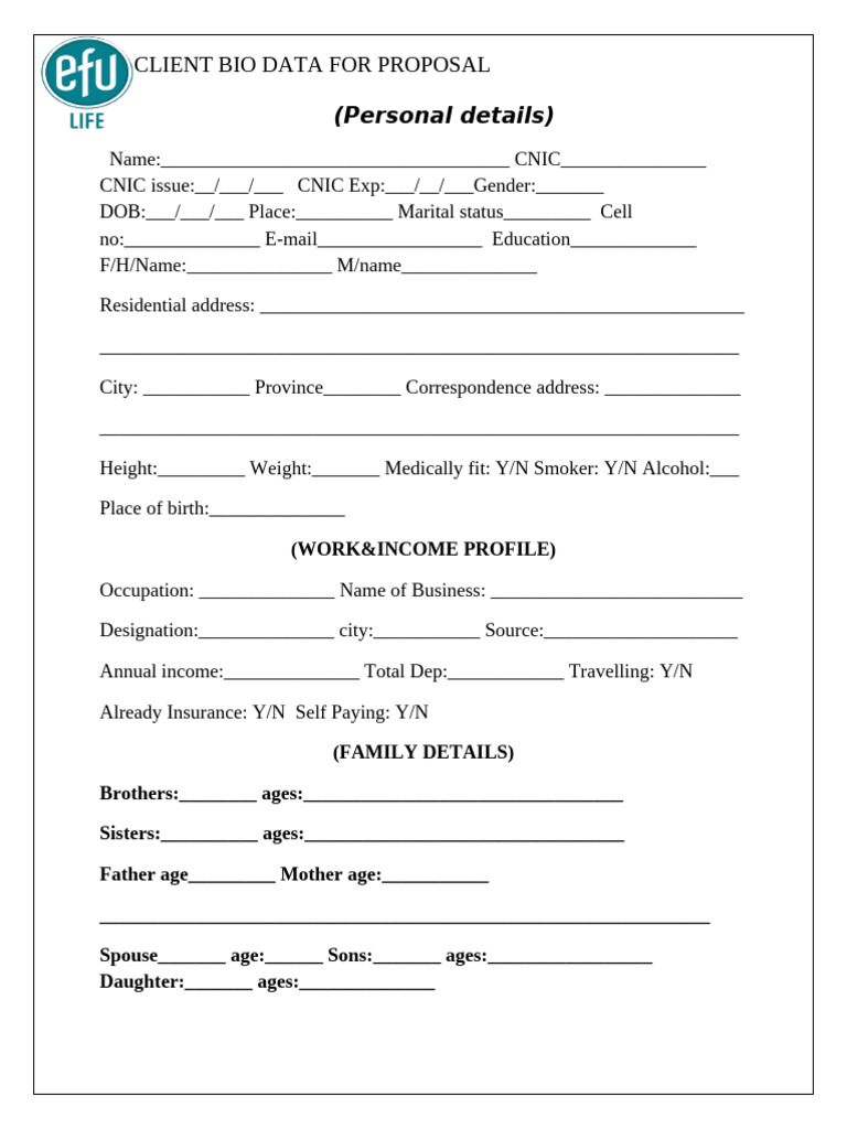Personal Details | PDF
