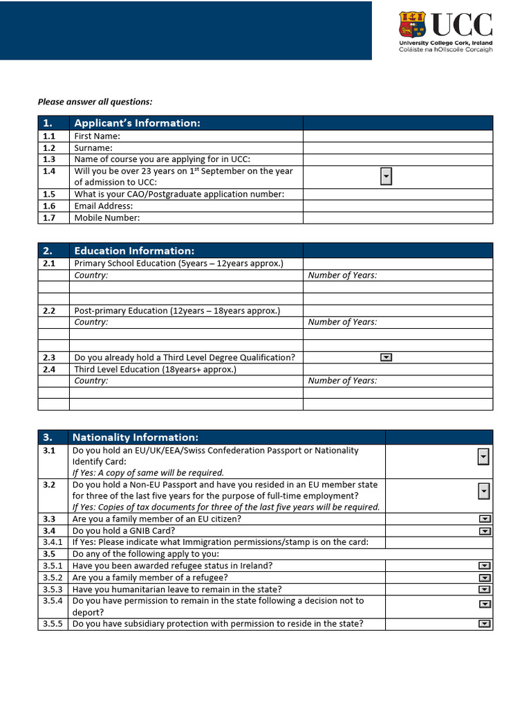 EU Non-EU Fees Status Assessment Form v2 Aloka | PDF | Government And ...
