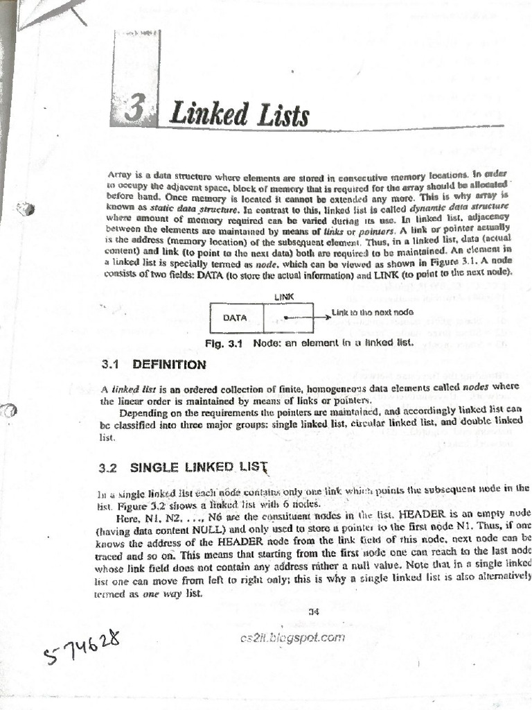 Linked List Notes (1) | PDF