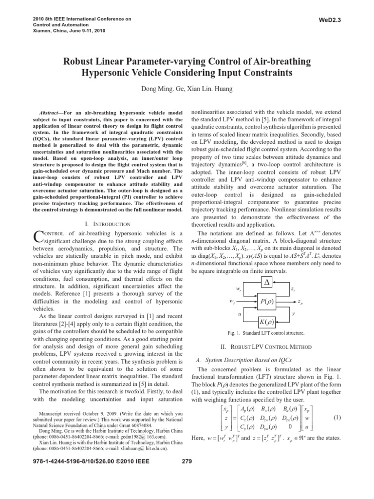 Robust Linear Parameter | PDF