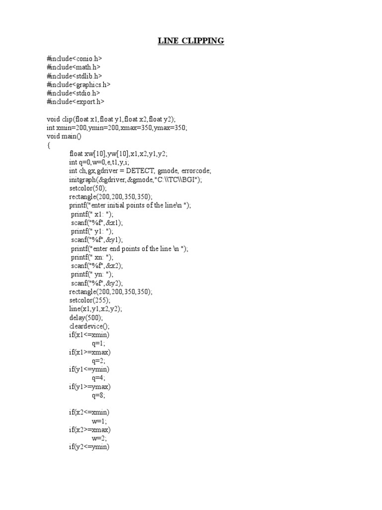 Clip Line | PDF