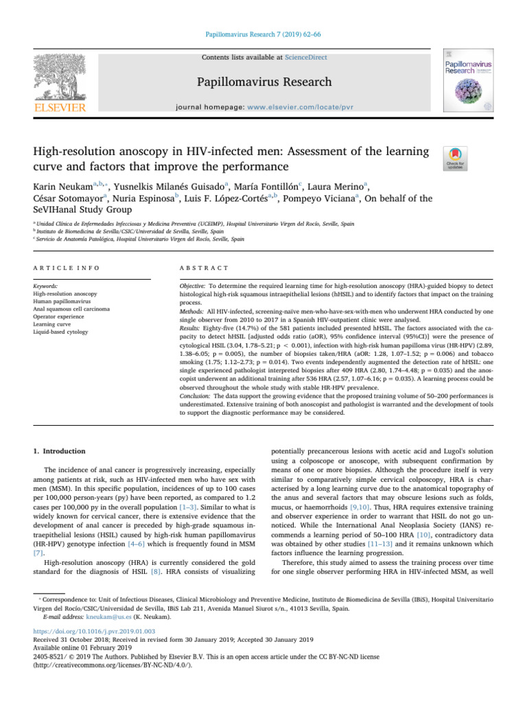 High-resolution Anoscopy in HIV-Infected Men_ Assessment of the ...