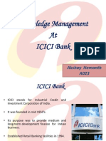 Knowledge Management at Icici Bank: Akshay Hemanth A023