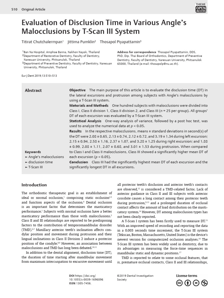 Evaluation of Disclusion Time in Various Angles M | PDF | Statistics ...