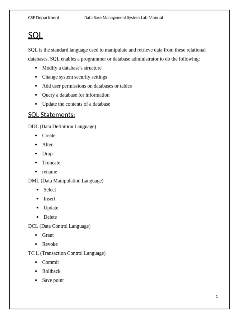 DBMS Content 3 | PDF | Control Flow | Pl/Sql