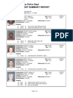Albany Police Dept Arrest Summary Report