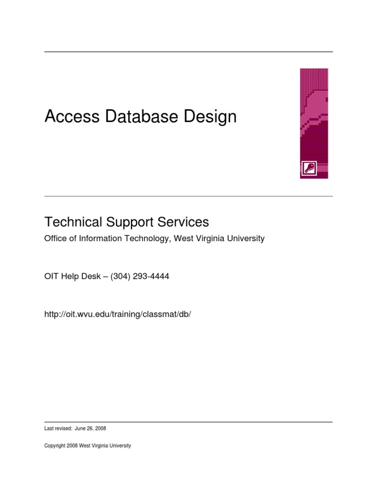 Access 2007 DB Design | PDF
