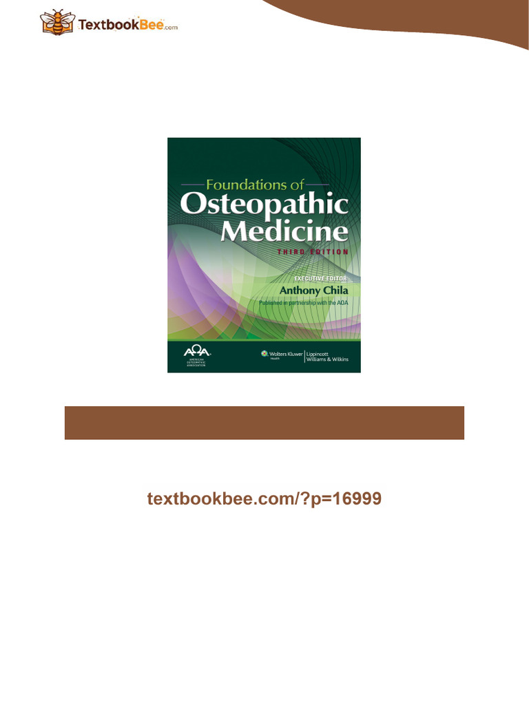 Foundations of Osteopathic Medicine 3rd Edition Instant Download