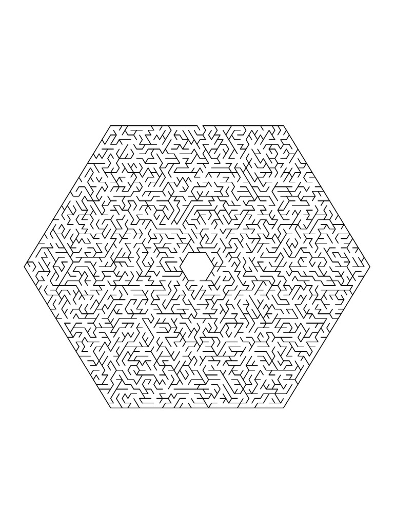 Hexagonal Delta Maze With 30 Cells Side | PDF