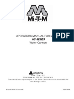 Wc-Series: Operators Manual For Mi-T-M Water Cannon