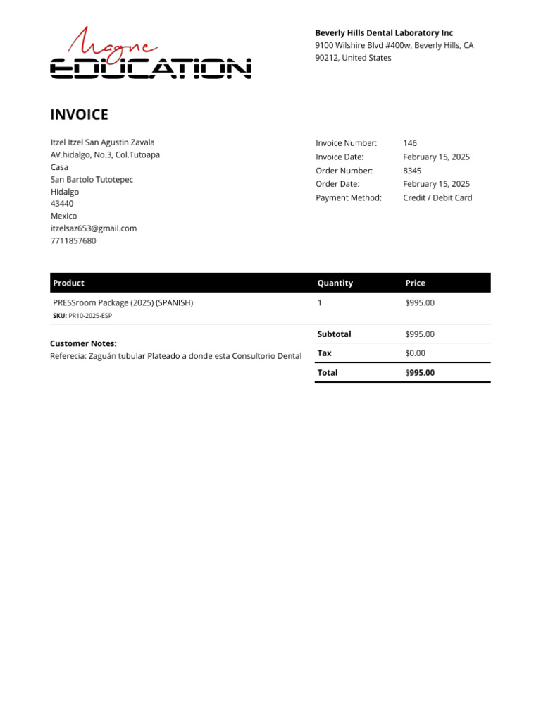 Invoice 146 | PDF