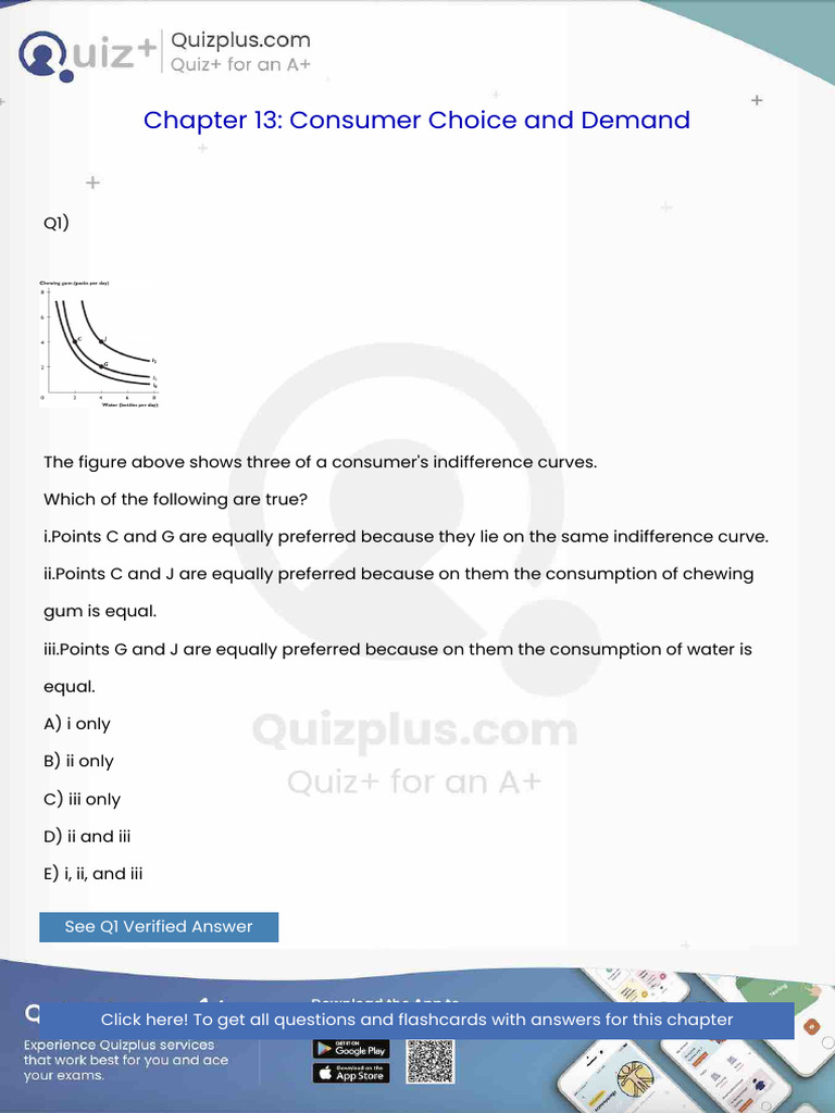 Which of the Following Are Trueipoints C and G Are Equally Preferred ...