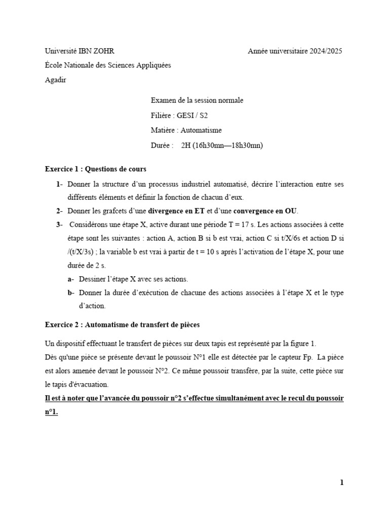 EF Automatisme GESI | PDF