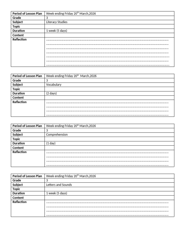 Week 11 Lesson Plan-1 | PDF | Lesson Plan | Clothing