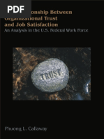 Download The Relationship Between Organizational Trust and Job Satisfaction An Analysis in the US Federal Work Force by Phuong Callaway SN10268819 doc pdf
