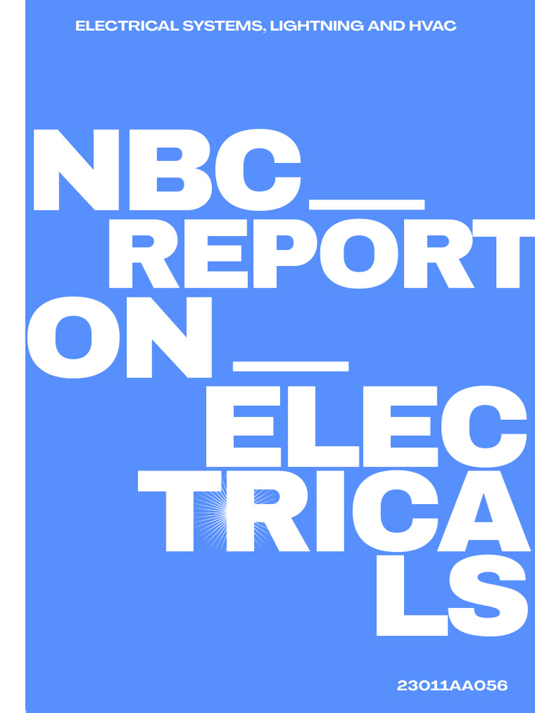 NBC ON Elec Trica LS: Electrical Systems, Lightning and Hvac | PDF ...