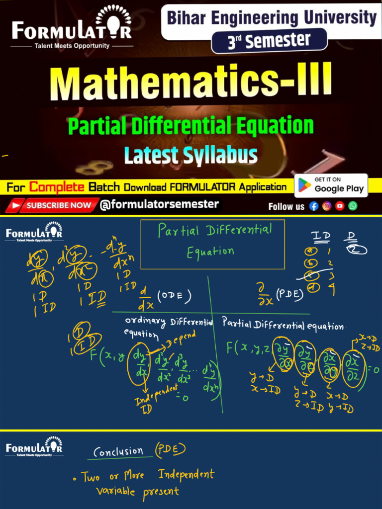 Day 01 Mathematics III | PDF