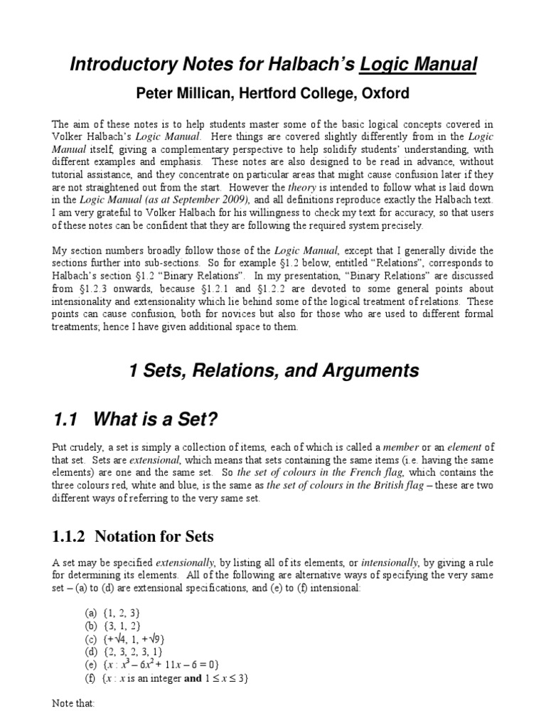 Logic Manual Oxford PDF Logical Consequence Argument