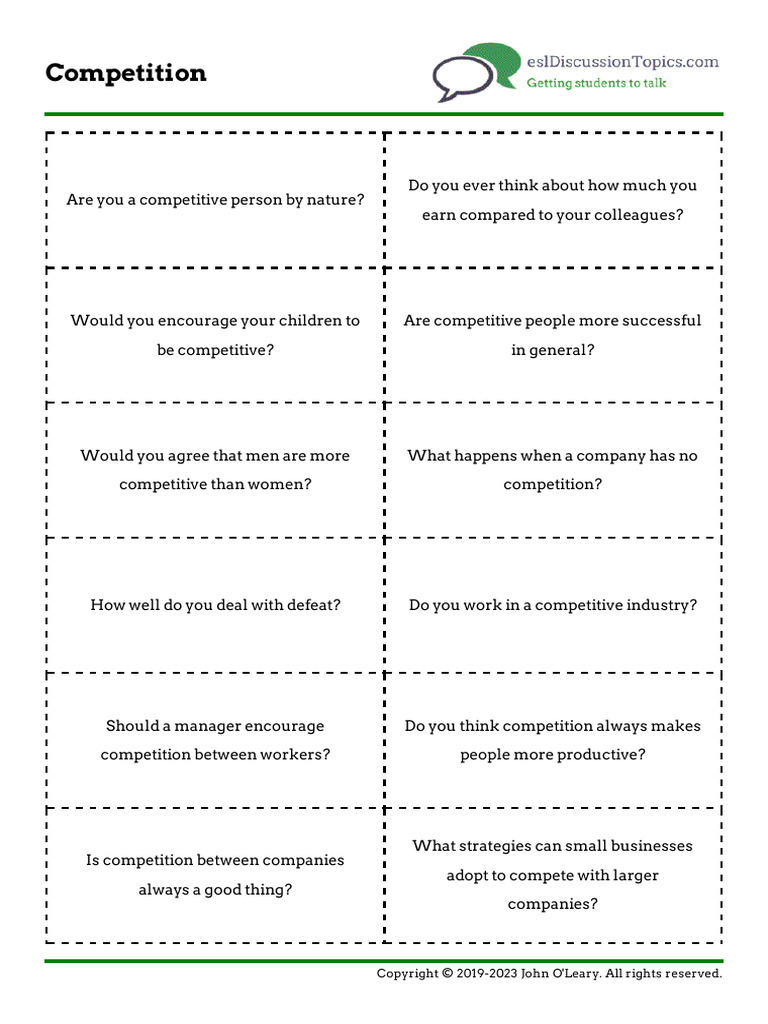 Competition Cards | PDF
