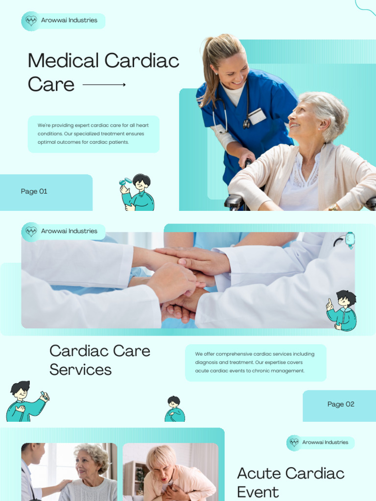 Green Modern Medical Cardiac Care Presentation | PDF | Cardiology | Heart
