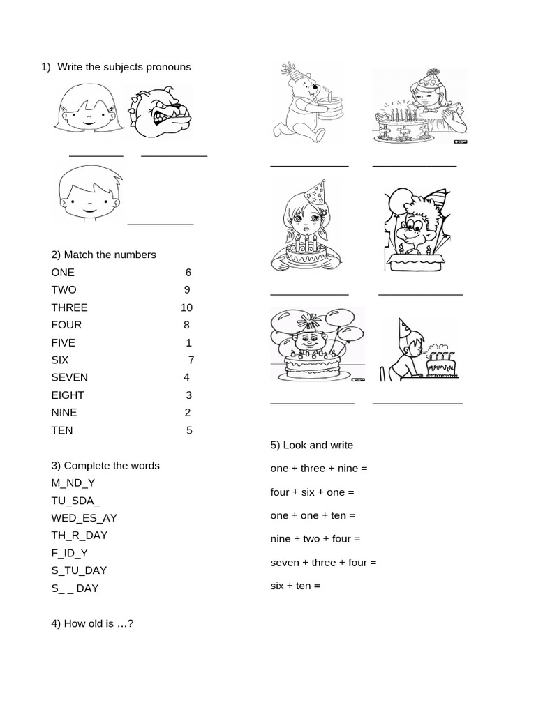Numbers Worksheet Templates Layouts 101150 | PDF