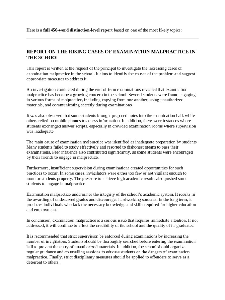 Full 450-Word Distinction-level Report-WITHOUT SUB HEADINGS | PDF