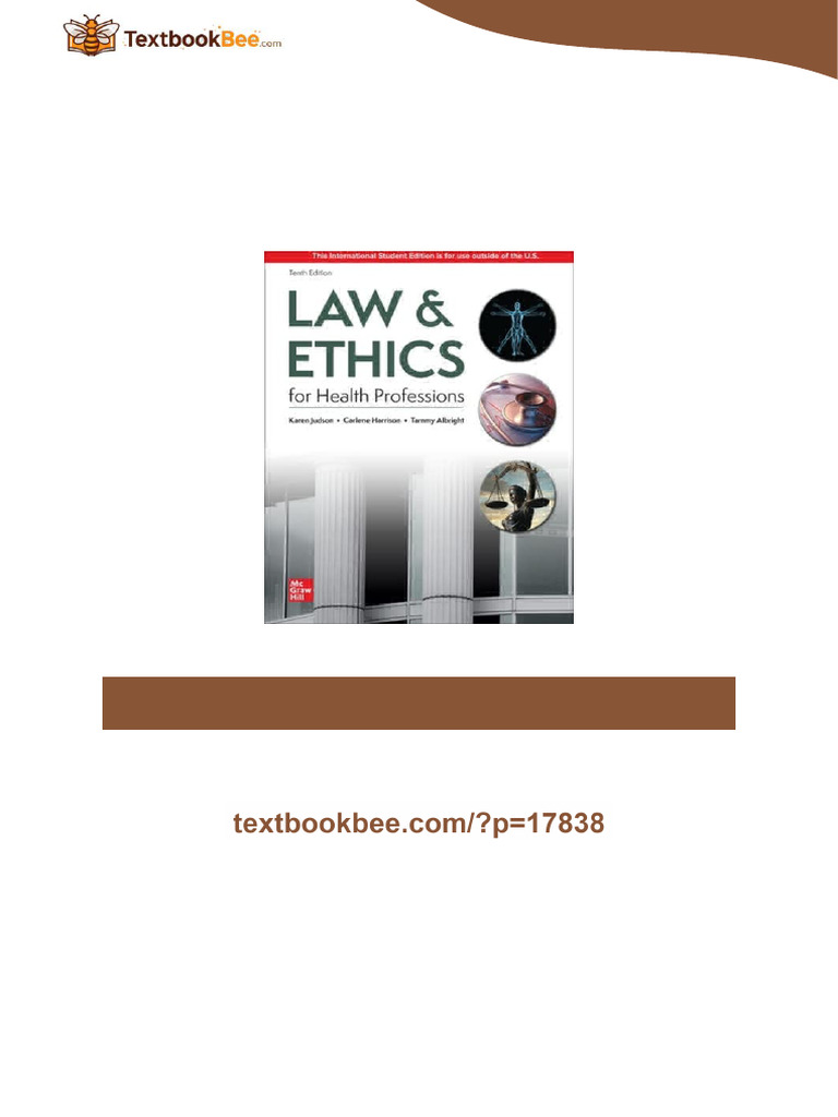 Law Ethics For Health Professions 10th Edition Karen Judson Premium ...