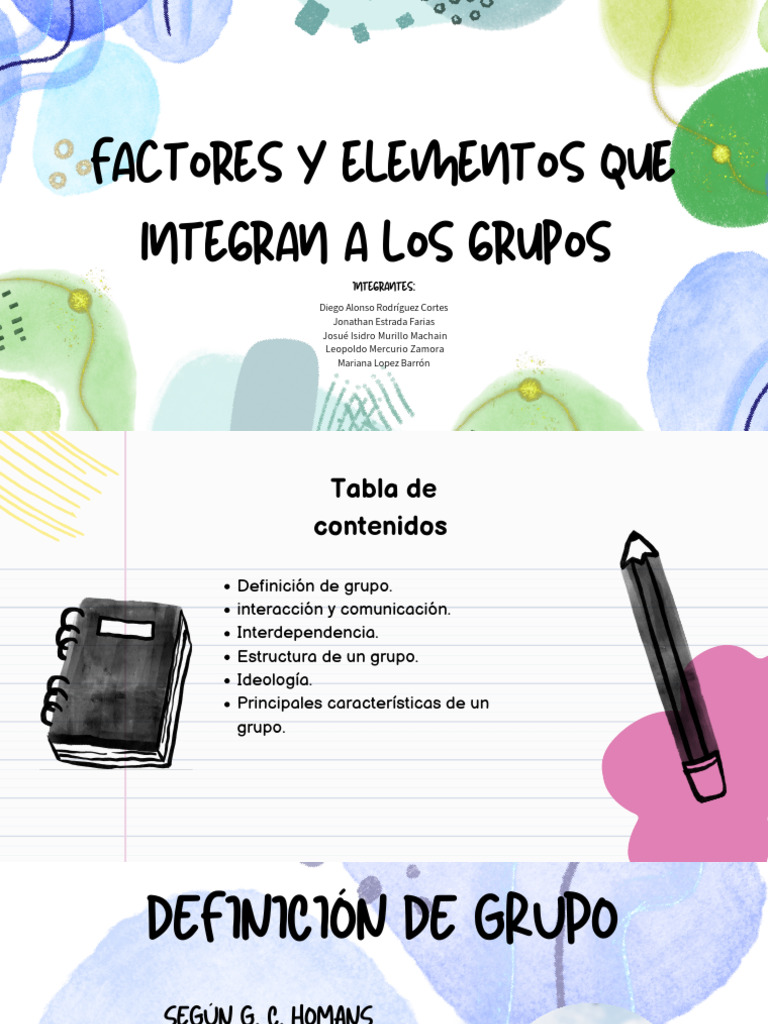 Conceptos clave en la formación e integración de grupos .pdf | PDF ...