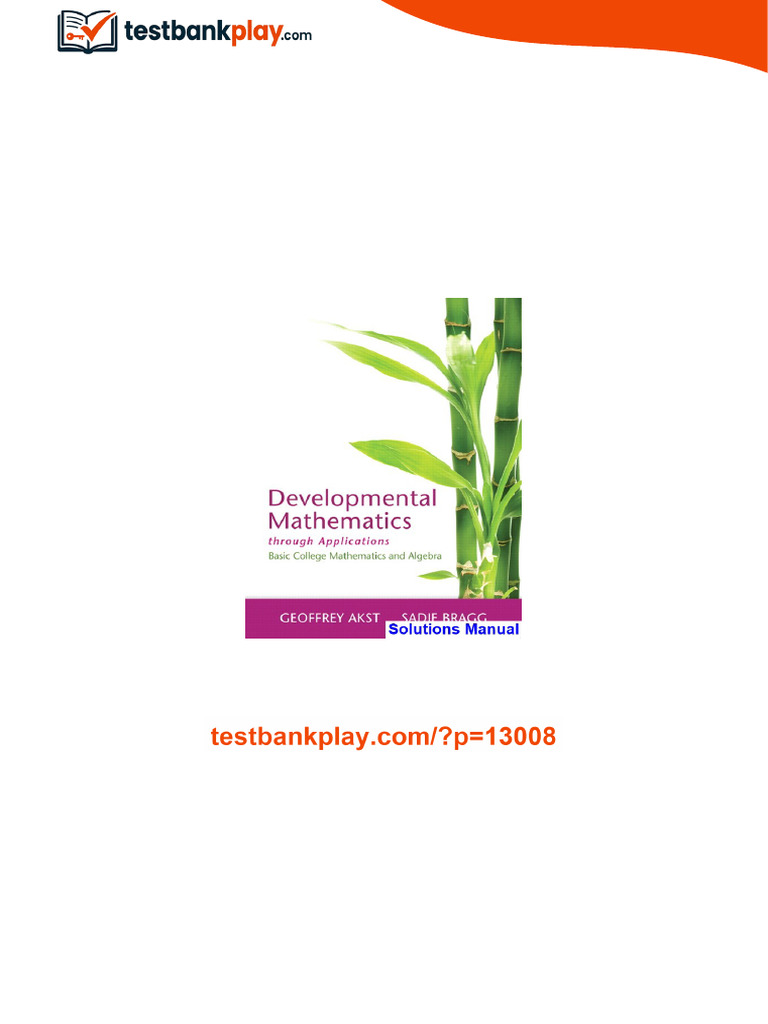 Developmental Mathematics through Applications 1st Edition Akst ...